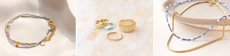 Perline di vetro rocailles bugles speciali