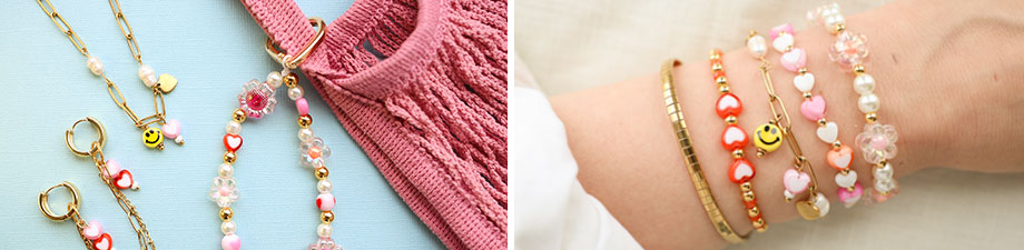 Perline acriliche in varie forme