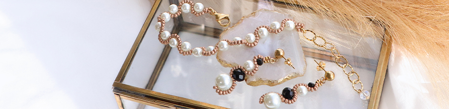 Perline di vetro con effetto perlato 4mm