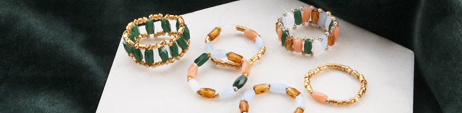 Perline sfaccettate tubo Perline sfaccettate tubo