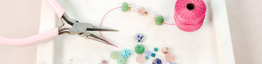 Appena arrivato: perline in pietra naturale a fiore