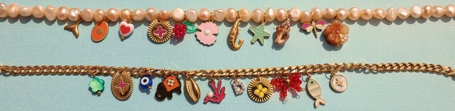 Bellissimi ciondoli in acciaio inossidabile con smalto Bellissimi ciondoli in acciaio inossidabile con smalto