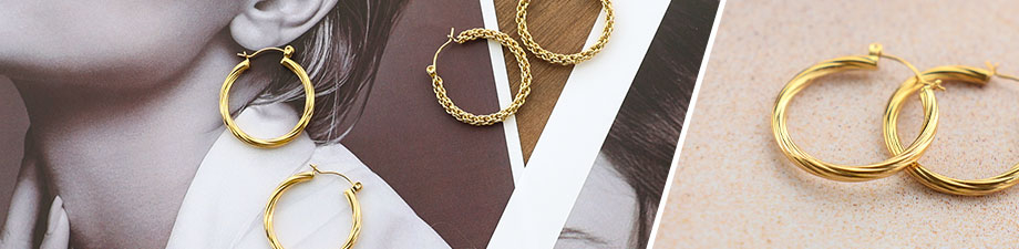 Nuova collezione di orecchini in acciaio inossidabile