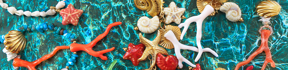 Nuova serie di perline in acrilico a forma di corallo