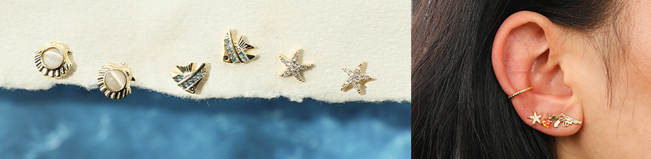 Nuova collezione di orecchini metallo TQ in ottone