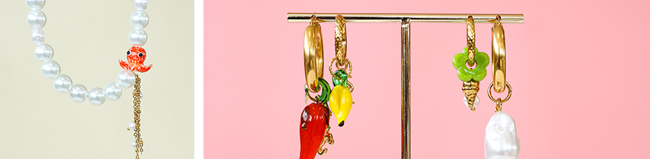 Perline di vetro varie