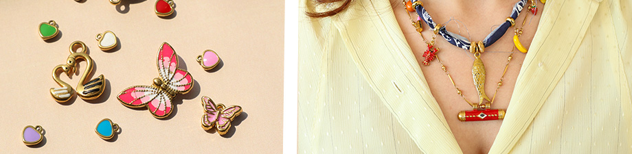 Splendida collezione di ciondoli in acciaio inossidabile Splendida collezione di ciondoli in acciaio inossidabile