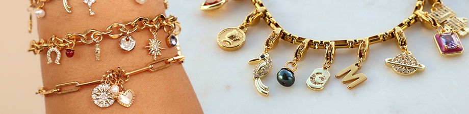 Ciondoli e distanziatori in ottone TQ