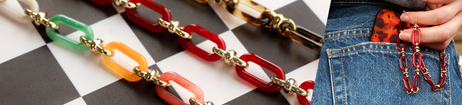 Nuovi cordini per telefono in acrilico e componenti