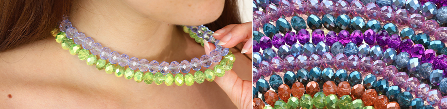 Wow! Splendida collezione di perline sfaccettate 